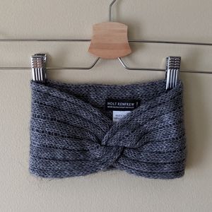 Holt Renfrew gray knit headband earwarmer